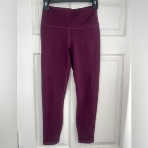 Fabletics Burgundy PowerHold Leggings
